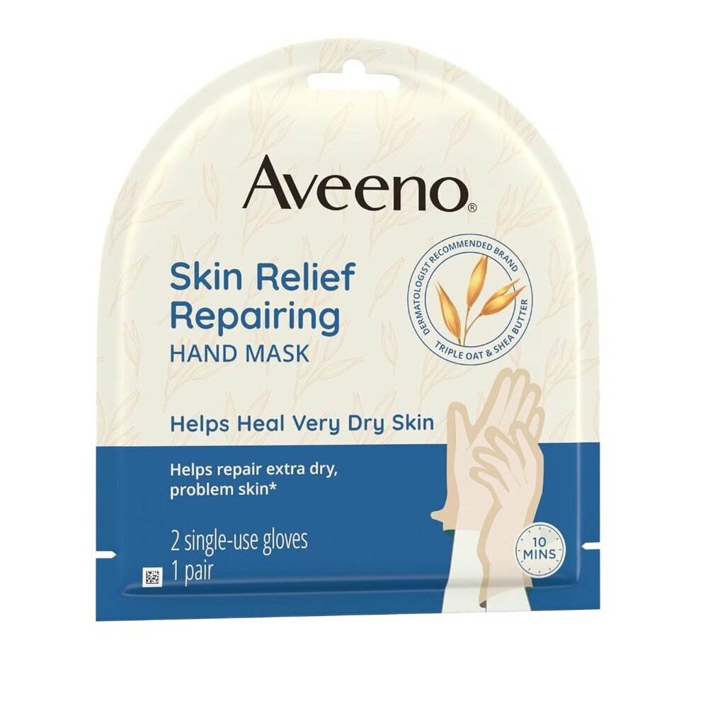 Skin Relief Repairing Hand Mask, Moisturizing Gloves with Prebiotic Oat & Shea B - Picture 6 of 9